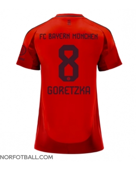 Billige Fotballdrakt Bayern Munich Leon Goretzka #8 Replika Hjemmedrakt Dame 2024-25 Kortermet